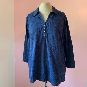 Caribbean Joe Cotton Jacquard Polo